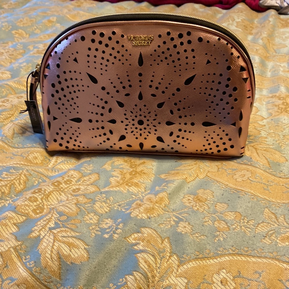 Large Rose Gold Victoria’s Secret Travel Bag
